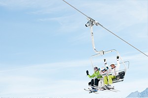 ski lift kids