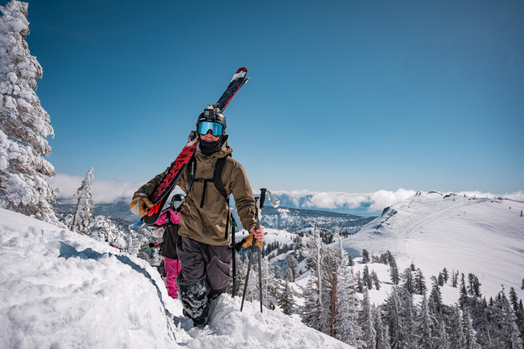 Person skiing Palisades Tahoe
